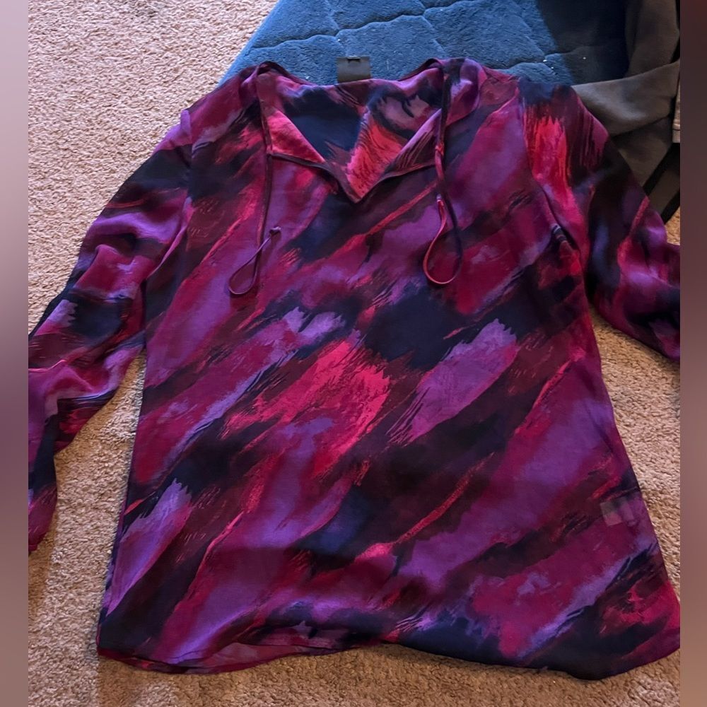 Amber sun sheer blouse xs